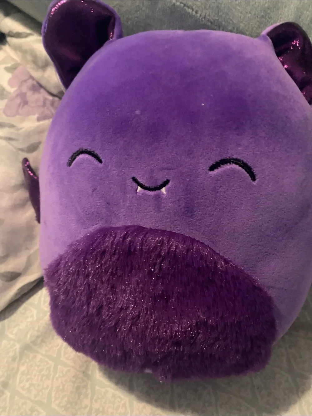 Squishmallow Purple Bat Plush - blas